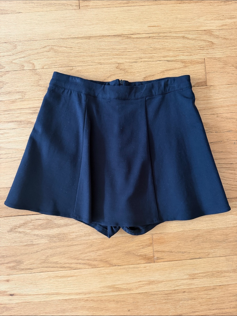 Reformation Black Flared Skort Shorts